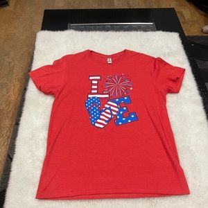 Red, White and Blue Flip Flop T-Shirt